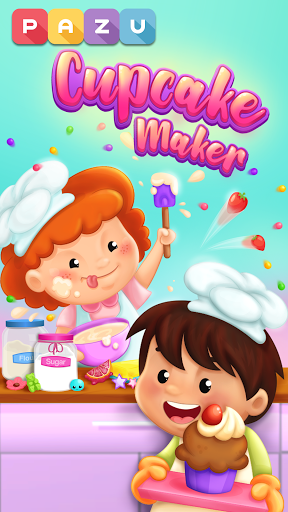 اسکرین شات 1 بازی Cupcakes cooking and baking games for kids