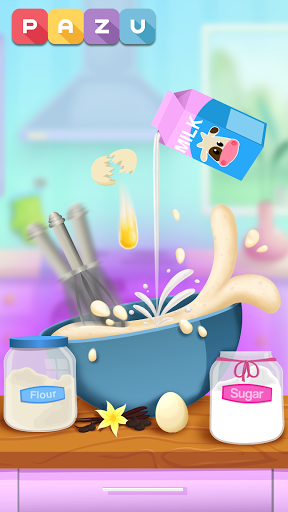 اسکرین شات 2 بازی Cupcakes cooking and baking games for kids