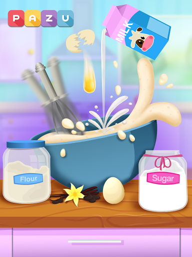 اسکرین شات 6 بازی Cupcakes cooking and baking games for kids