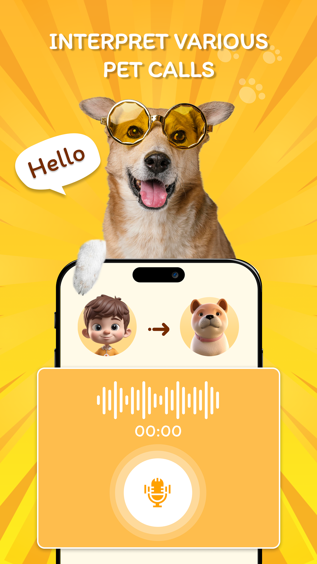 اسکرین شات 3 برنامه Human To Dog: Pet Translator