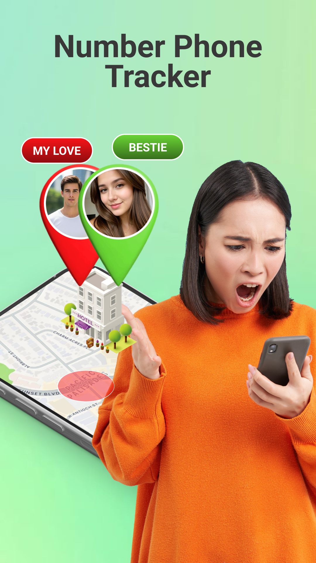 اسکرین شات 1 برنامه Mobile Number Locator