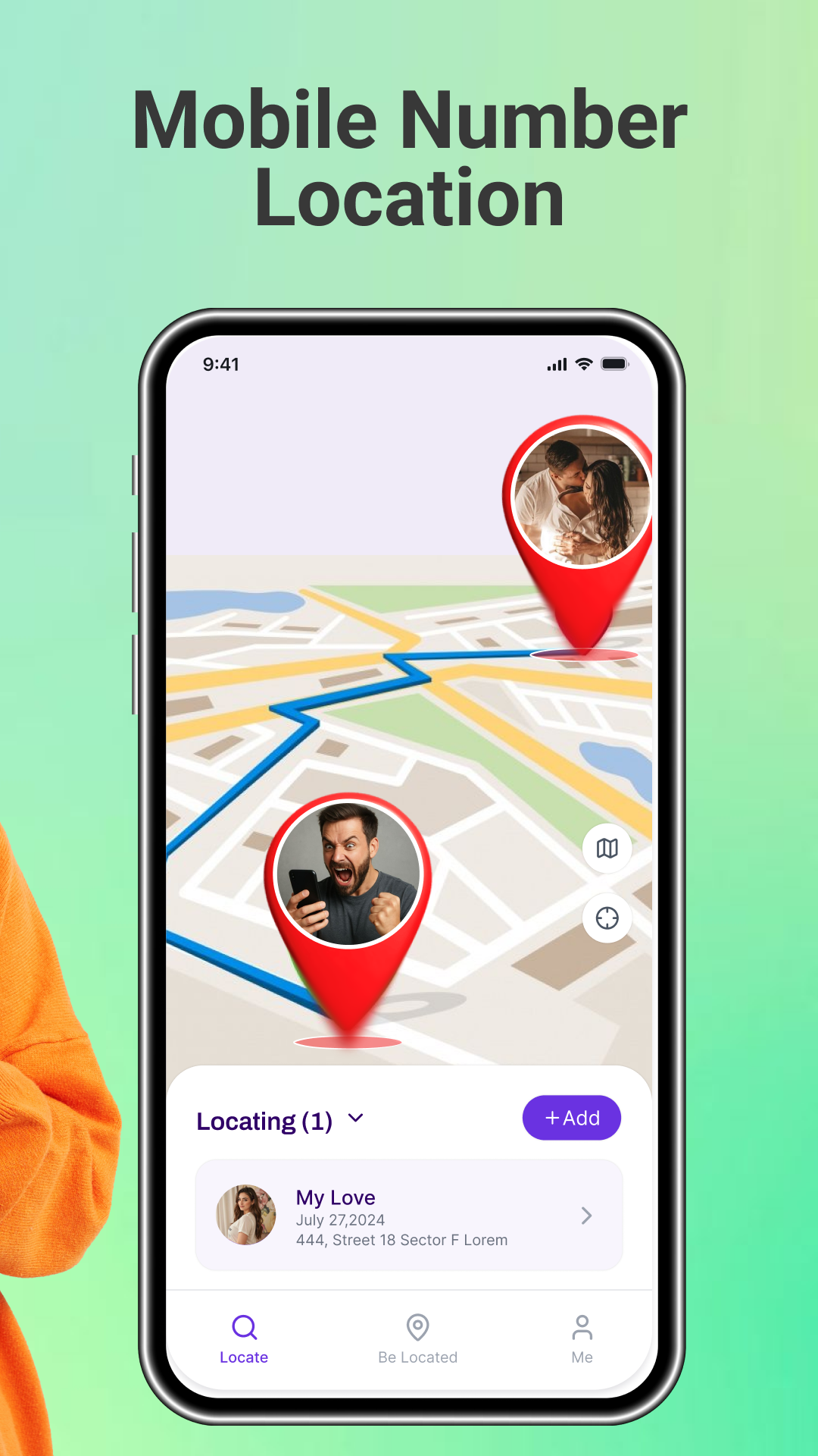 اسکرین شات 2 برنامه Mobile Number Locator