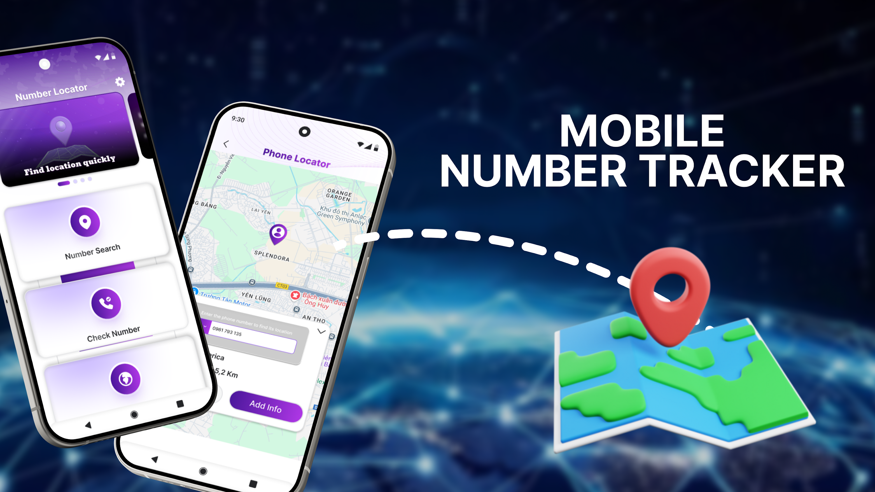 اسکرین شات 1 برنامه Mobile Number Locator