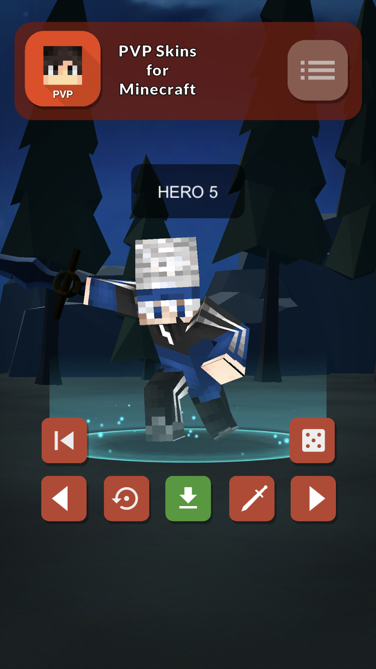 اسکرین شات 3 برنامه PVP Skins for Minecraft