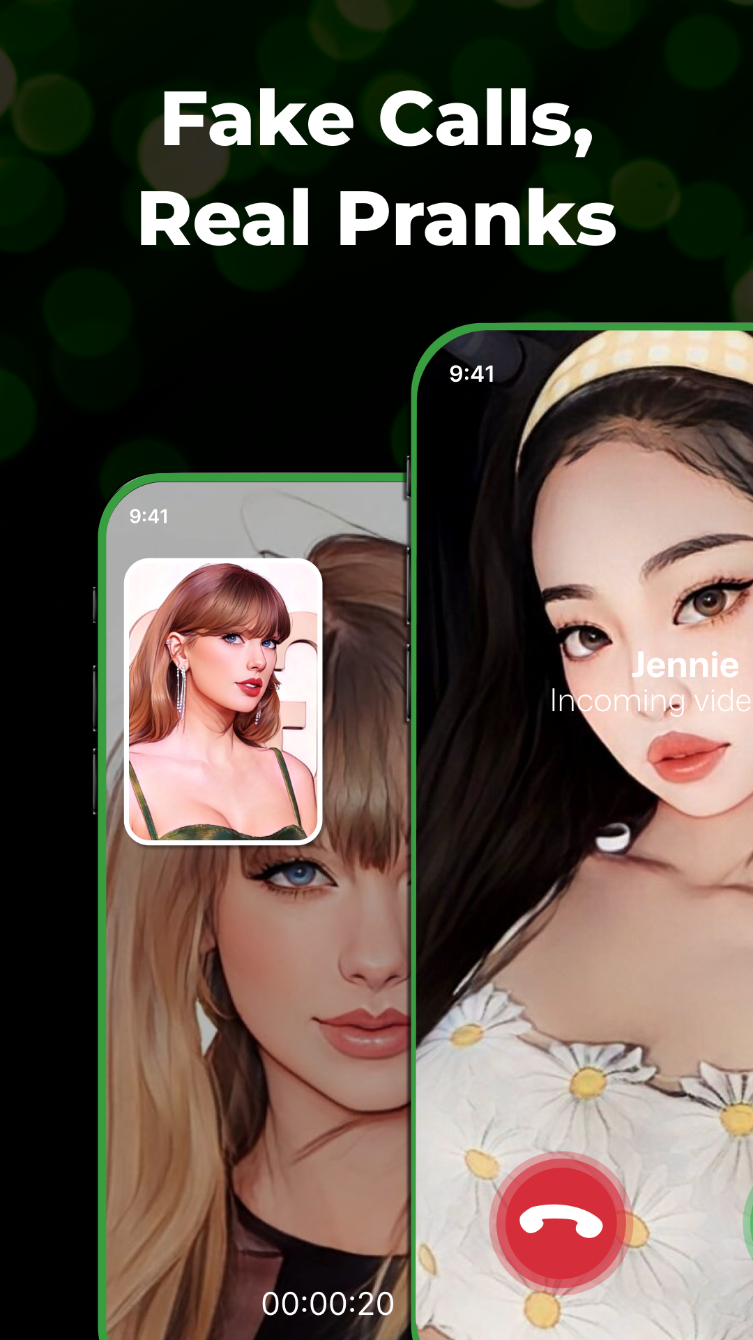 اسکرین شات 2 برنامه Make Video With Idol—Fake Call