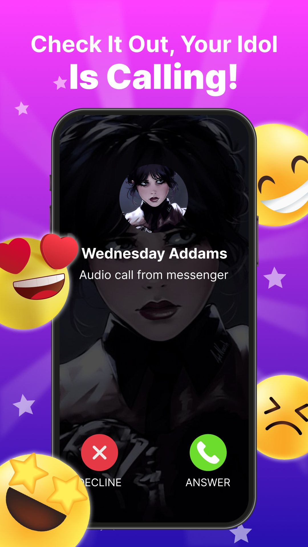 اسکرین شات 5 برنامه Make Video With Idol—Fake Call