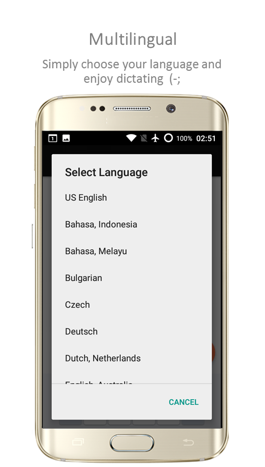 اسکرین شات 7 برنامه Speechnotes - Speech To Text