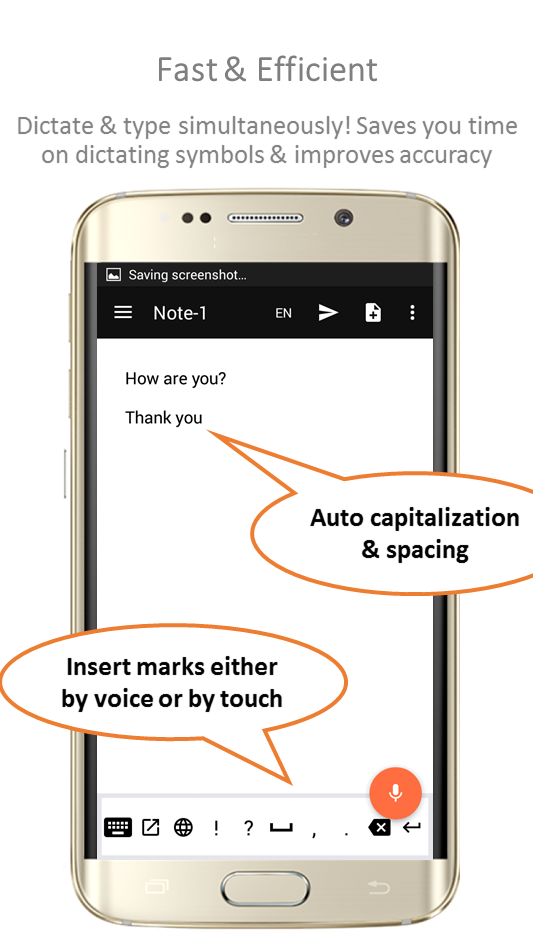 اسکرین شات 2 برنامه Speechnotes - Speech To Text