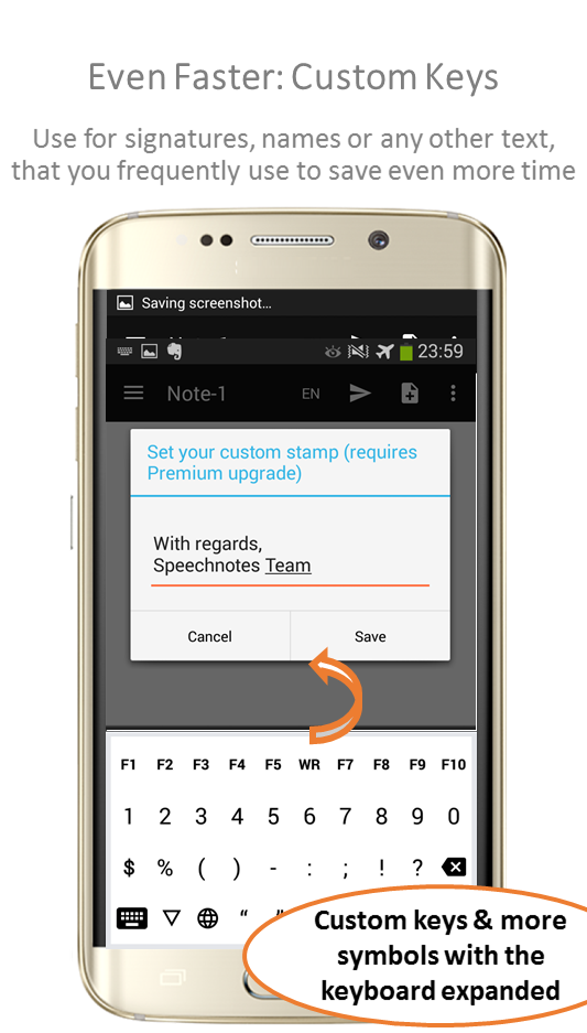 اسکرین شات 4 برنامه Speechnotes - Speech To Text