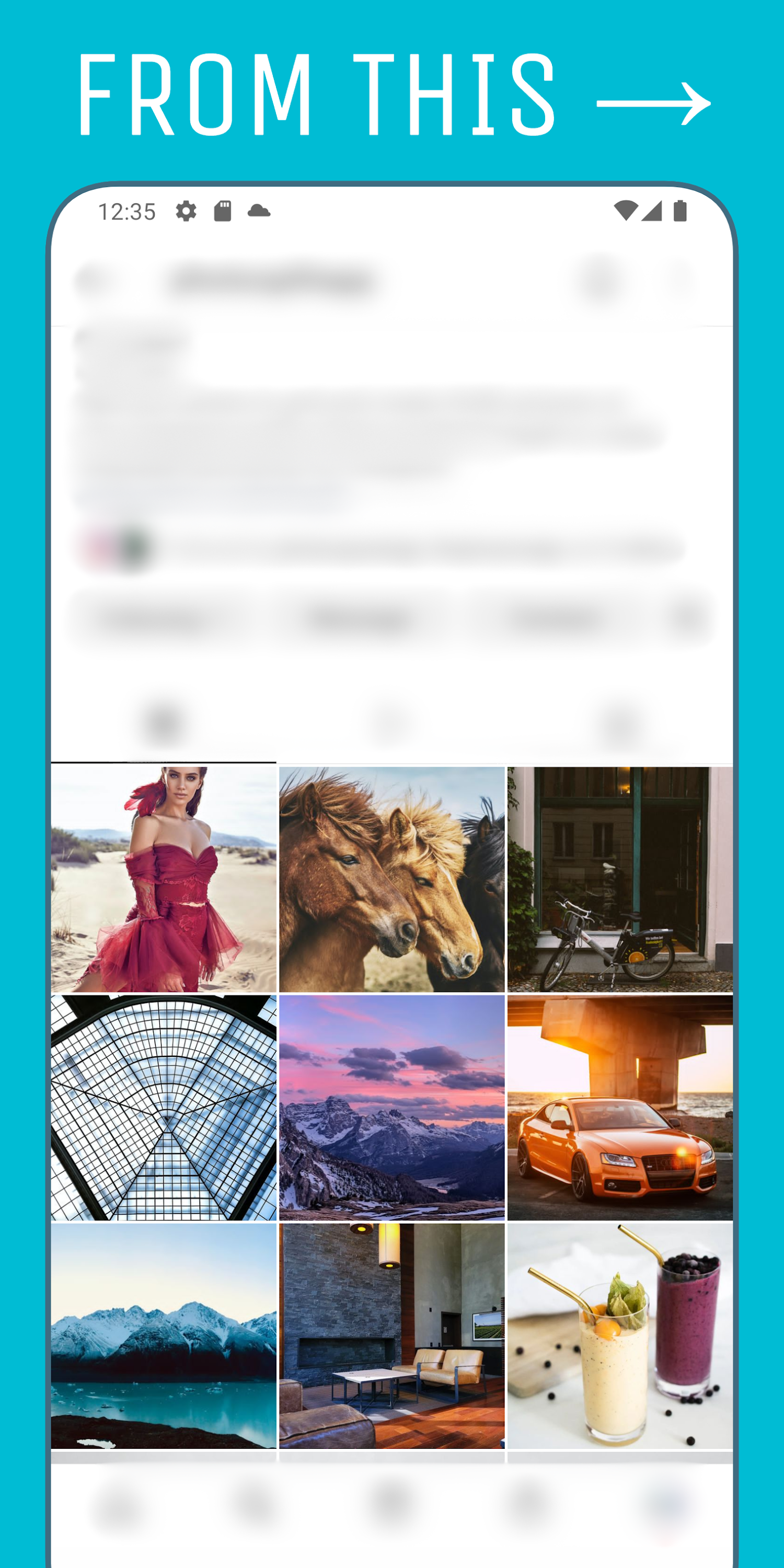 اسکرین شات 1 برنامه PhotoSplit Rectangle Grids
