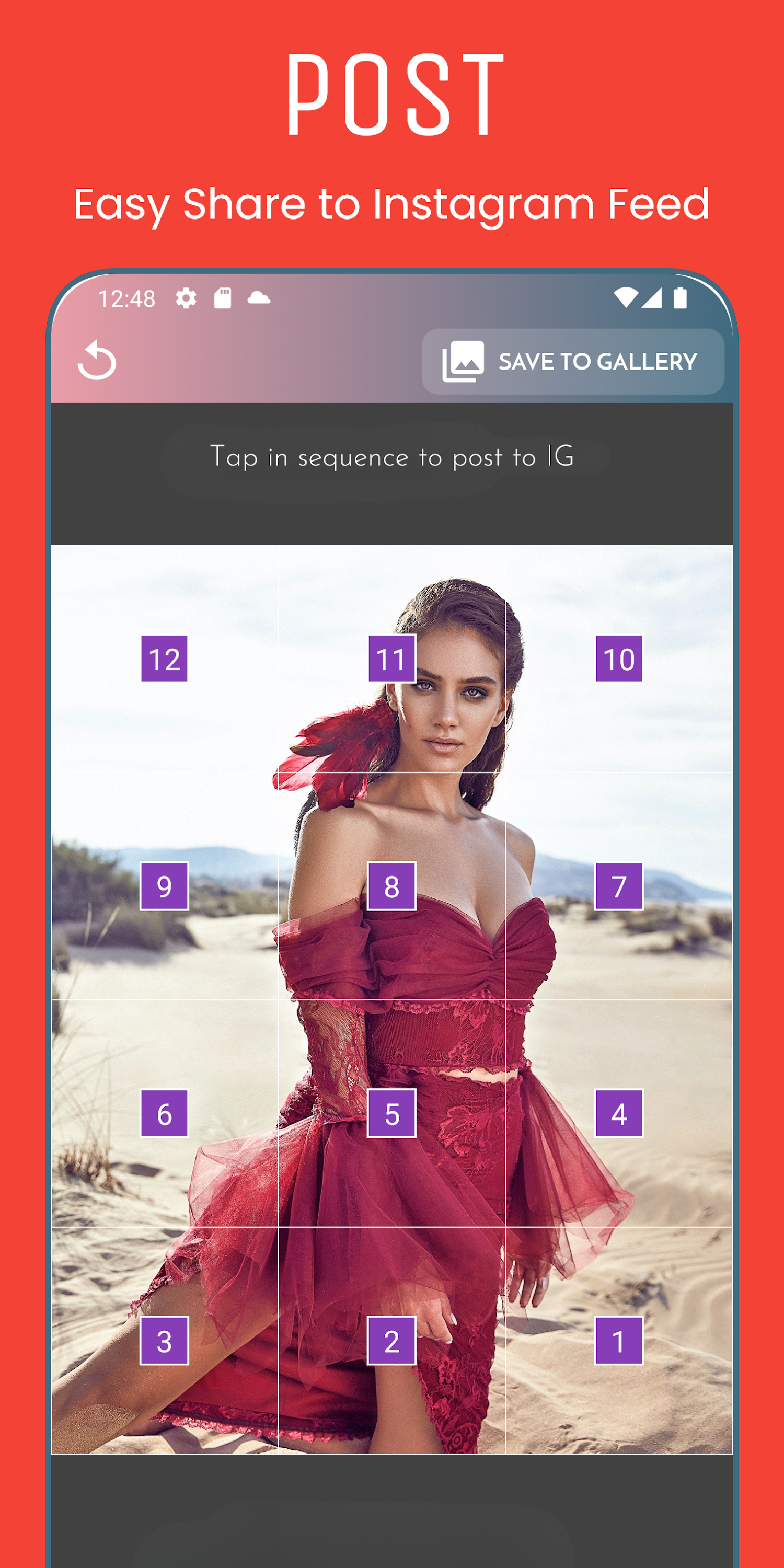 اسکرین شات 6 برنامه PhotoSplit Rectangle Grids