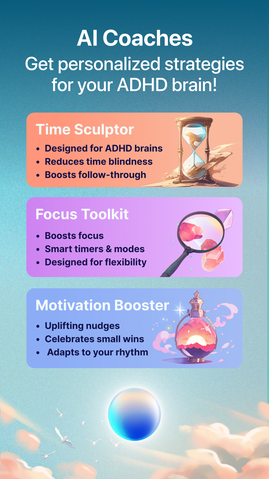 اسکرین شات 3 برنامه Clarify: ADHD Organizer & help