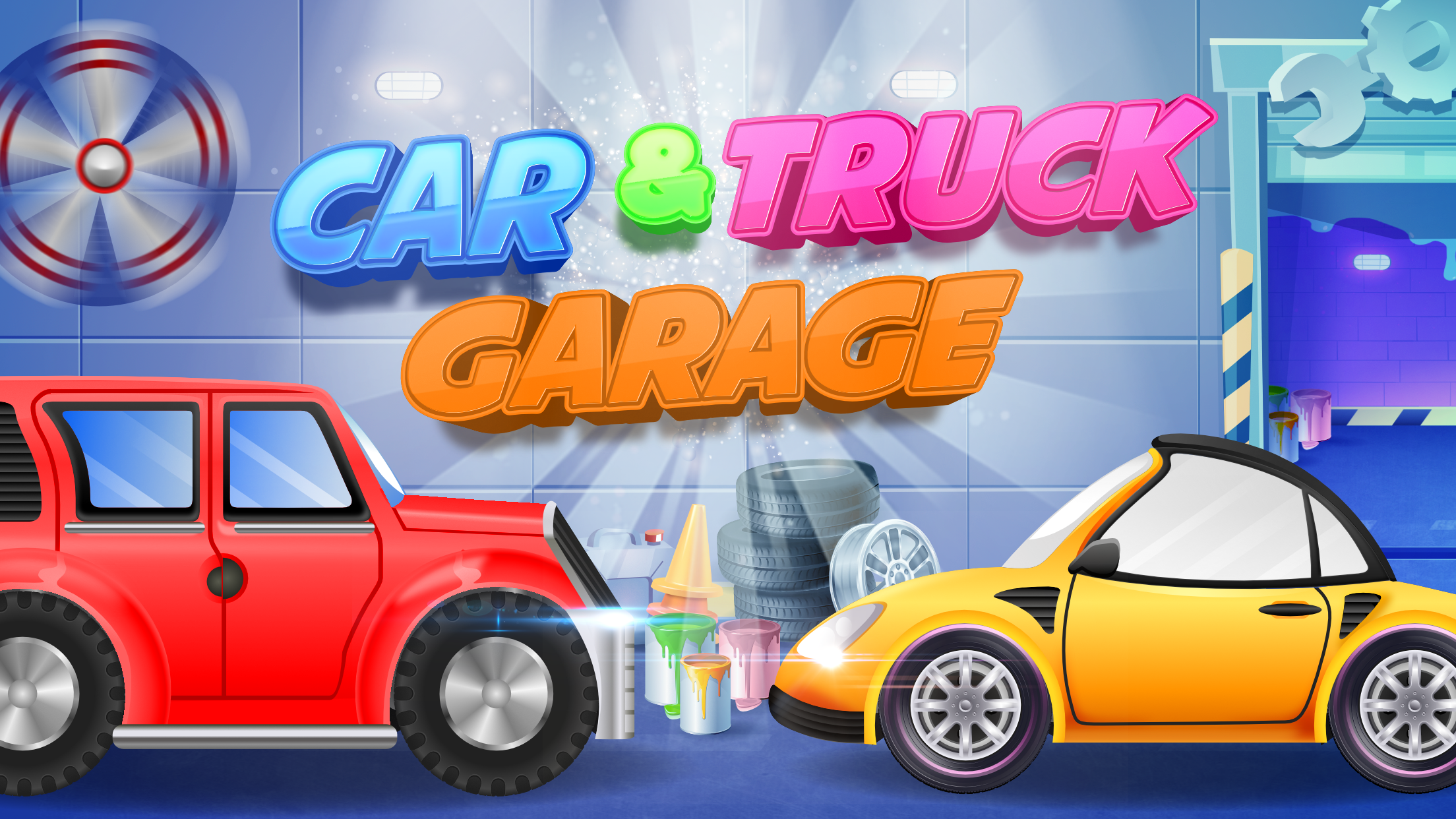اسکرین شات 1 بازی Car & Truck Kids Games Garage