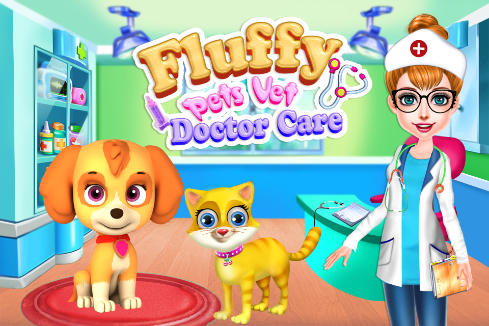 اسکرین شات 1 بازی Fluffy Pets Vet Doctor Care