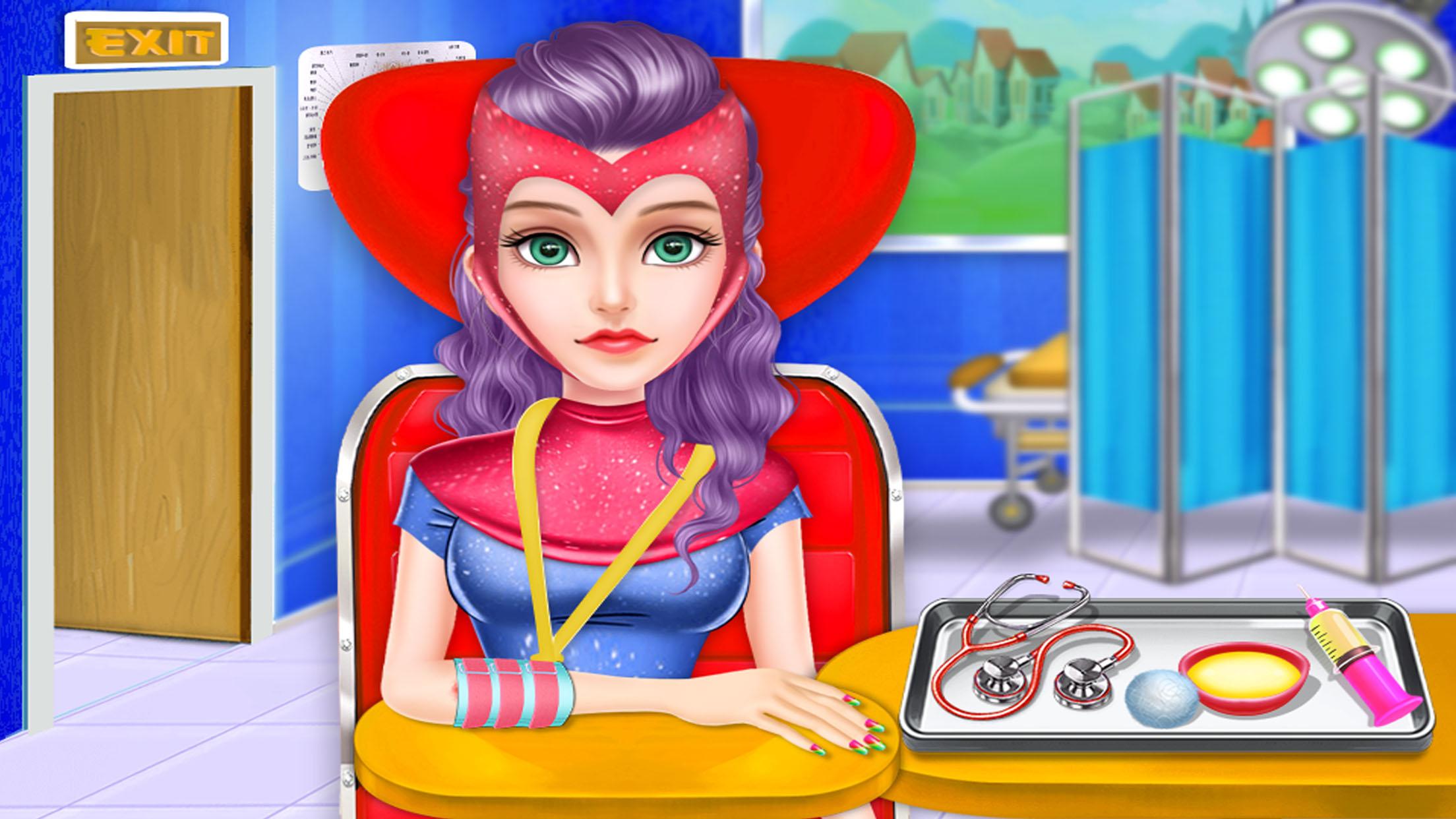 اسکرین شات 2 بازی Superheroes Doctor Surgery Sim