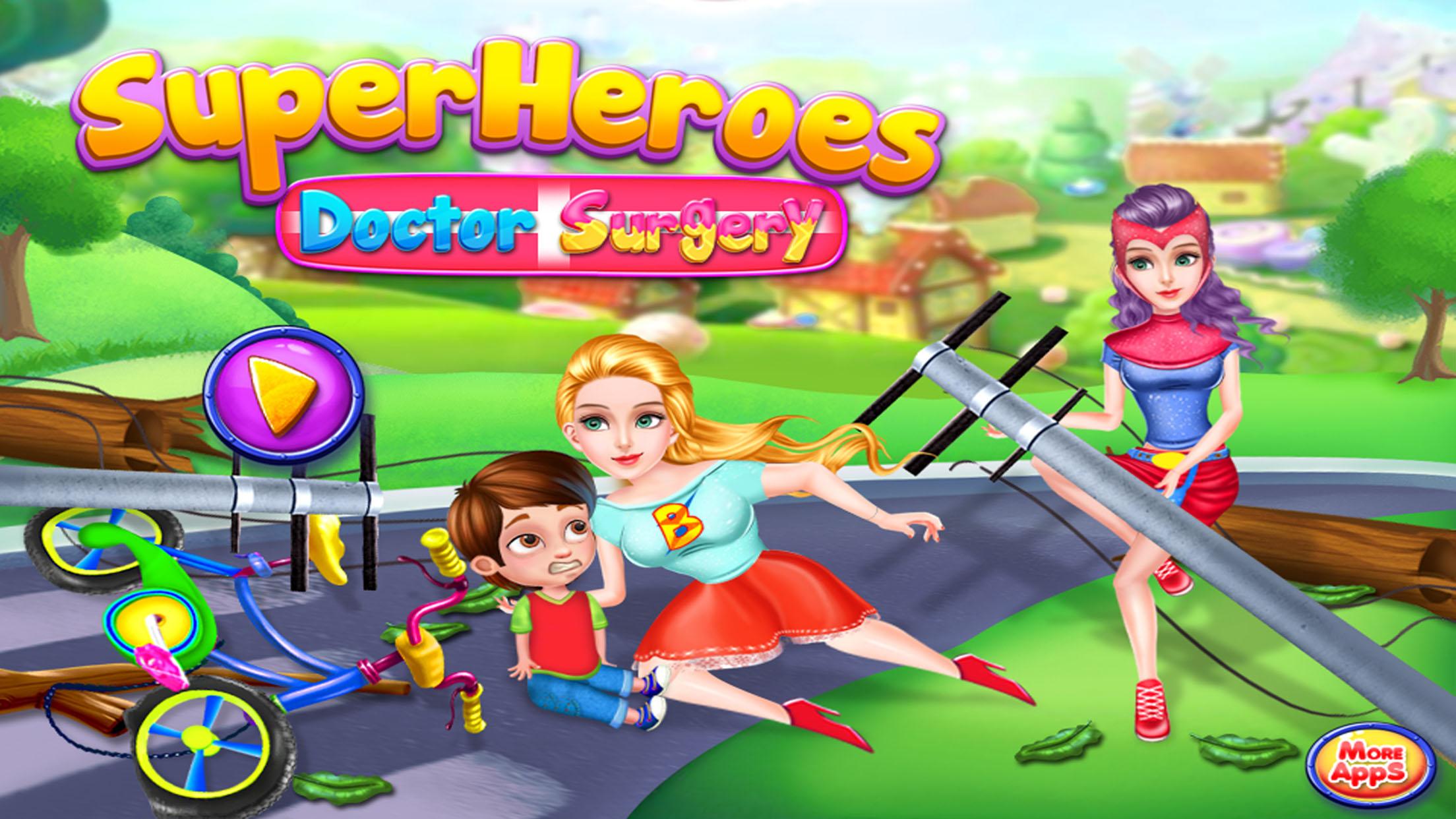 اسکرین شات 1 بازی Superheroes Doctor Surgery Sim