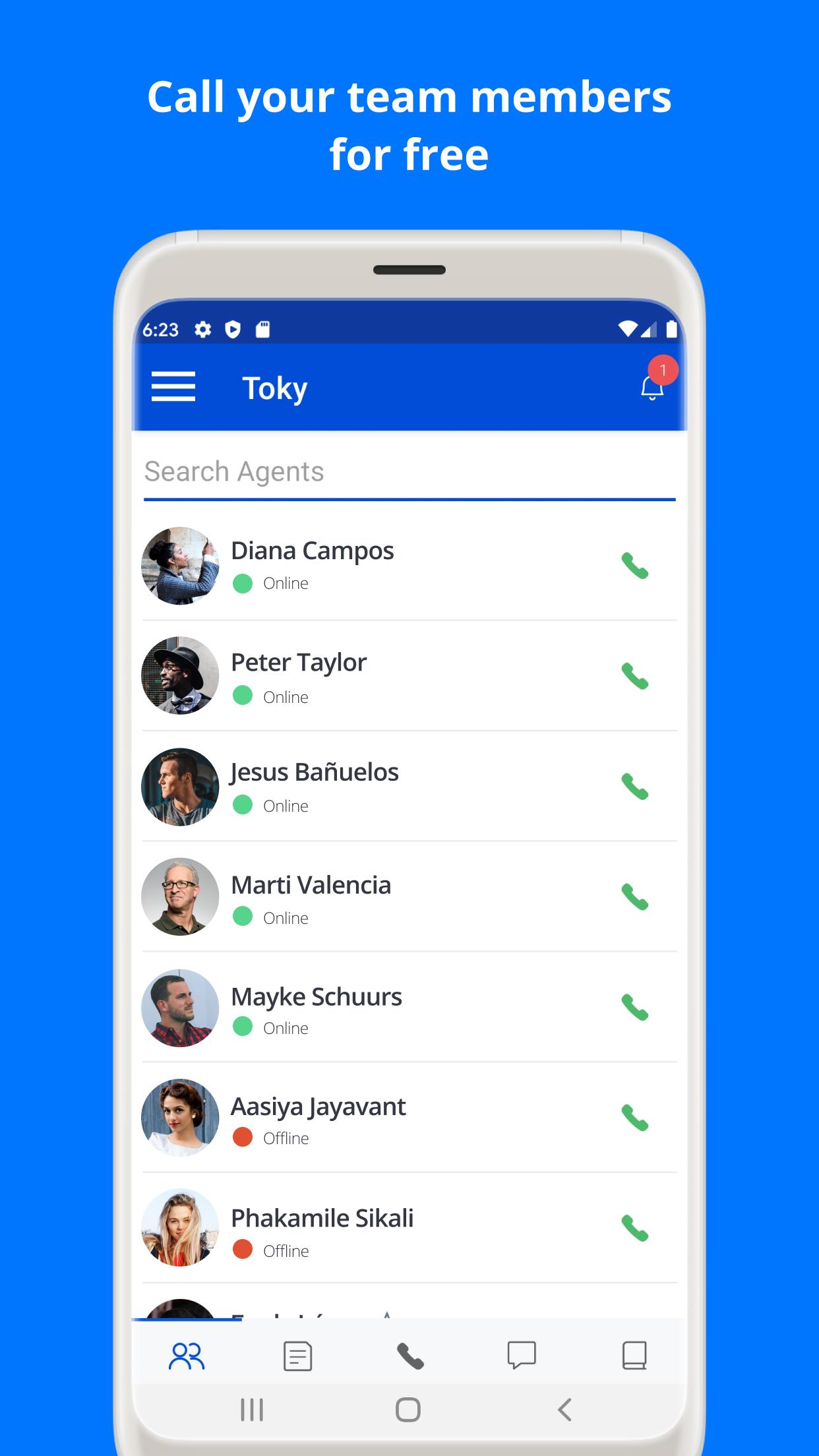 اسکرین شات 4 برنامه Toky: business phone system