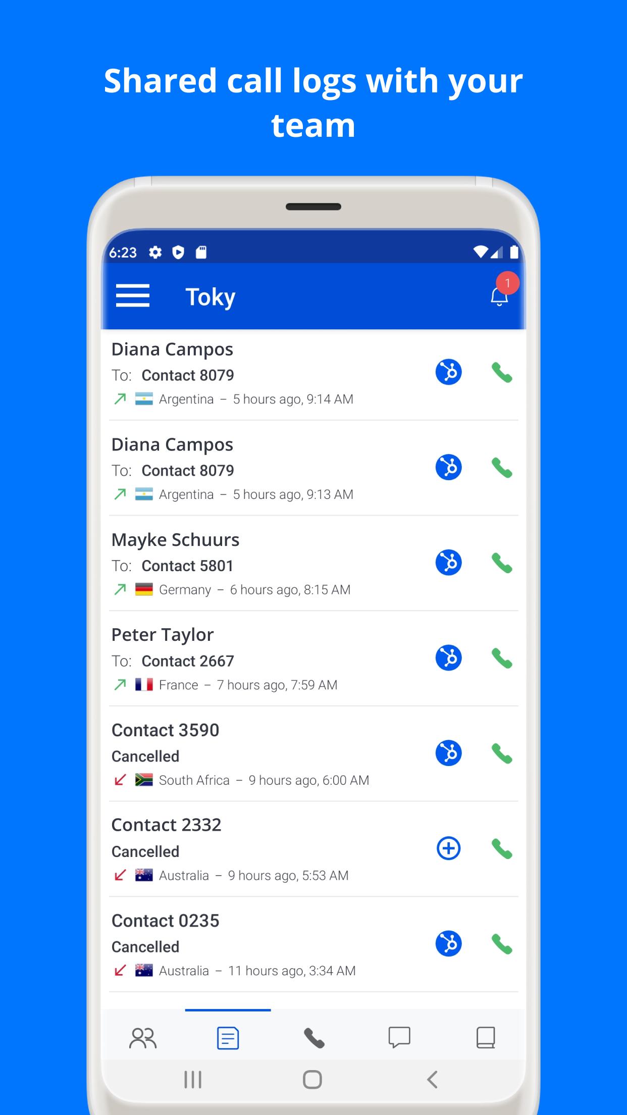 اسکرین شات 5 برنامه Toky: business phone system