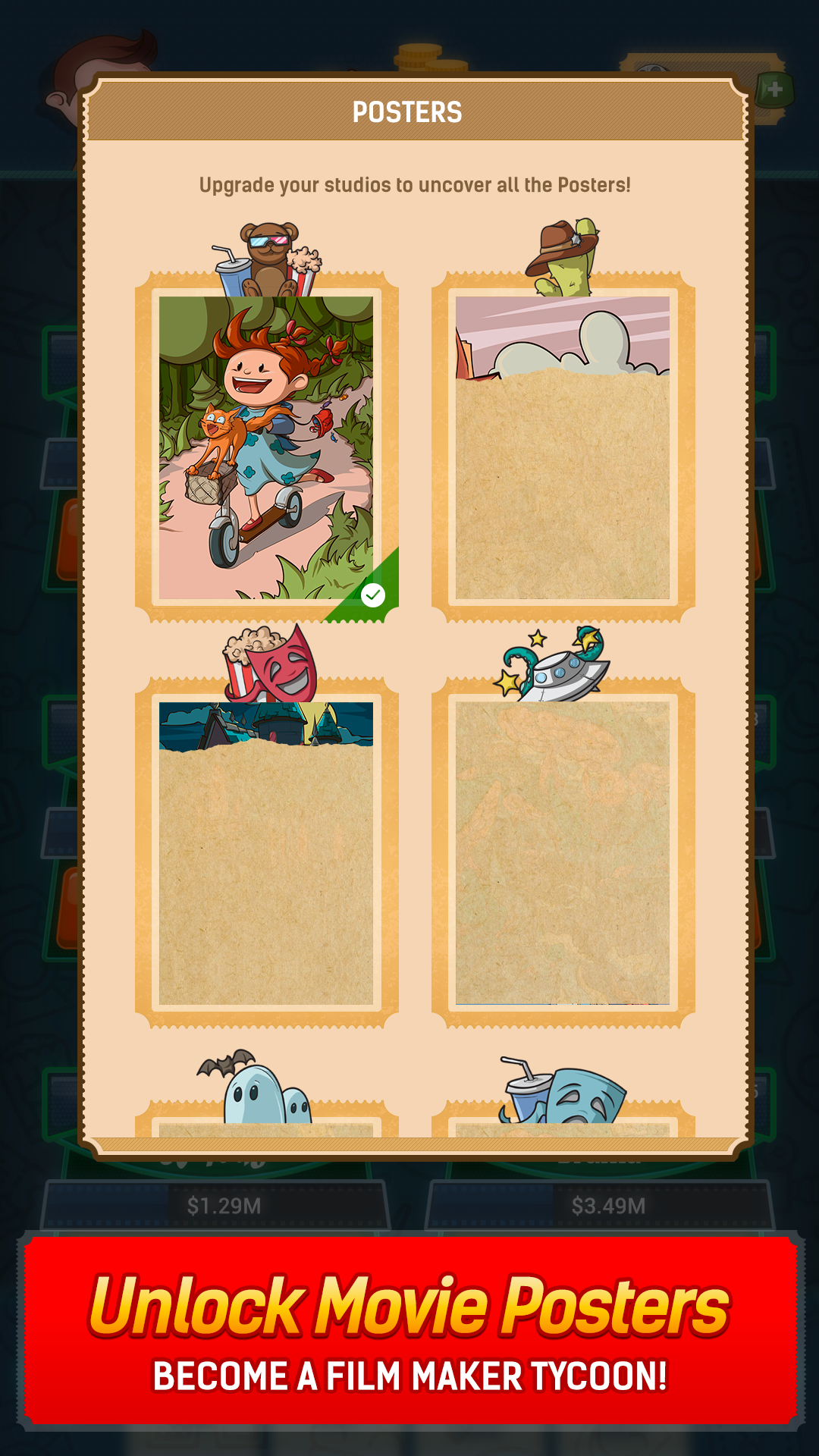 اسکرین شات 4 بازی Idle Film Empire: Tycoon Game