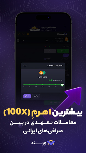 اسکرین شات 3 برنامه ورسلند، بازار خرید و فروش ارز دیجیتال