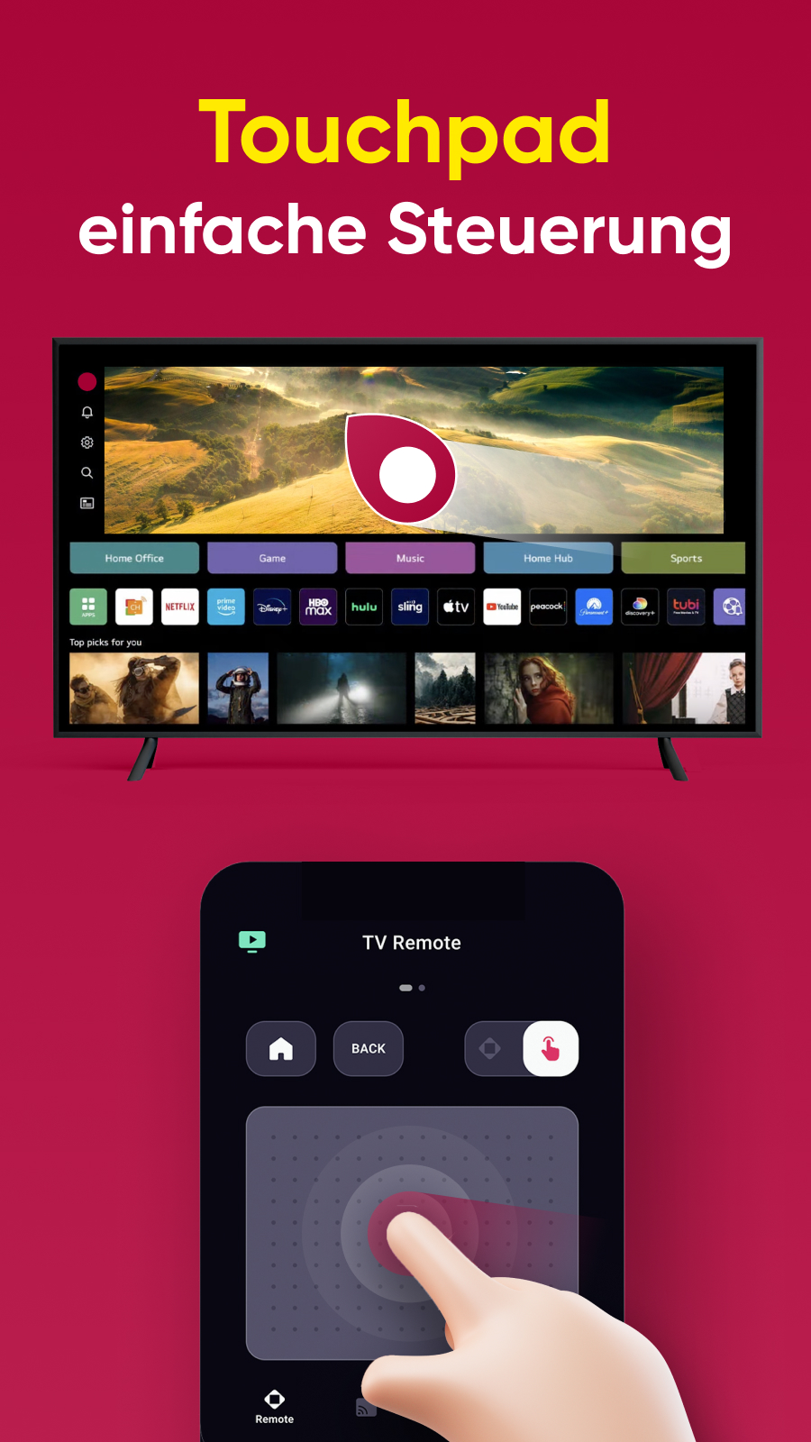 اسکرین شات 5 برنامه Fernbedienung für LG ThinQ TV