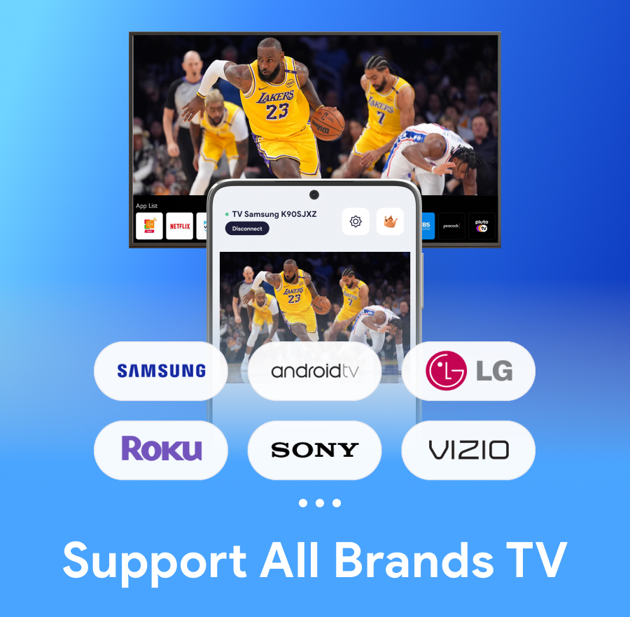 اسکرین شات 2 برنامه Miracast: TV Mirror & Remote