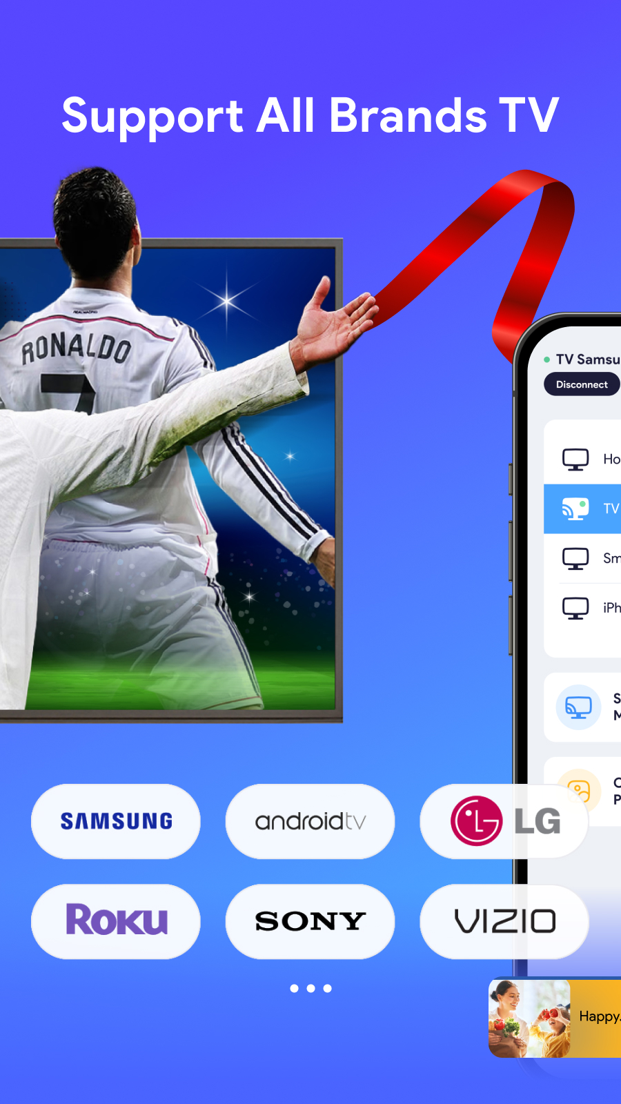 اسکرین شات 2 برنامه Miracast: TV Mirror & Remote