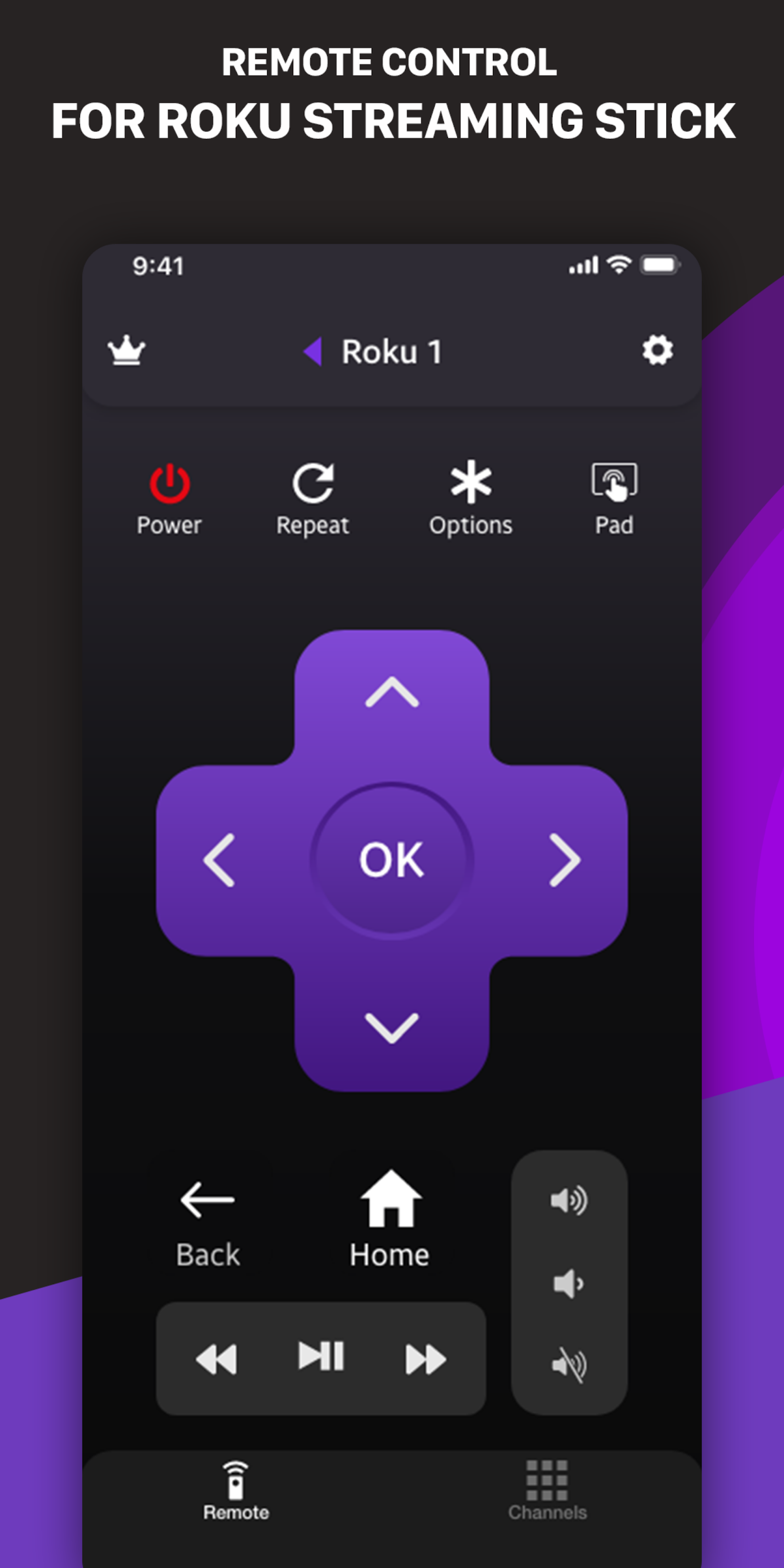 اسکرین شات برنامه TV Control for Ruku TV 2
