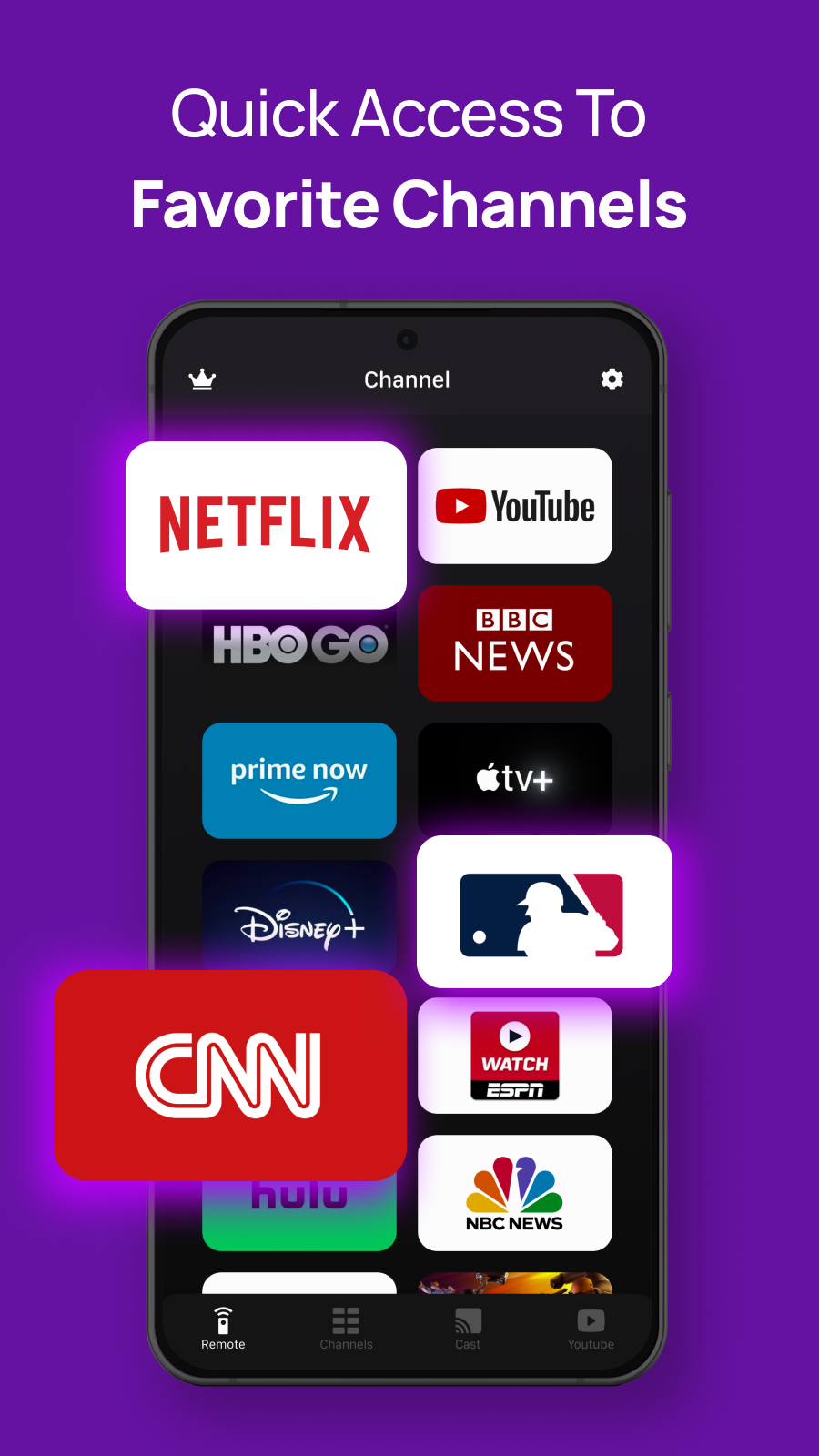 اسکرین شات 2 برنامه Ruku Remote Control: TV Remote