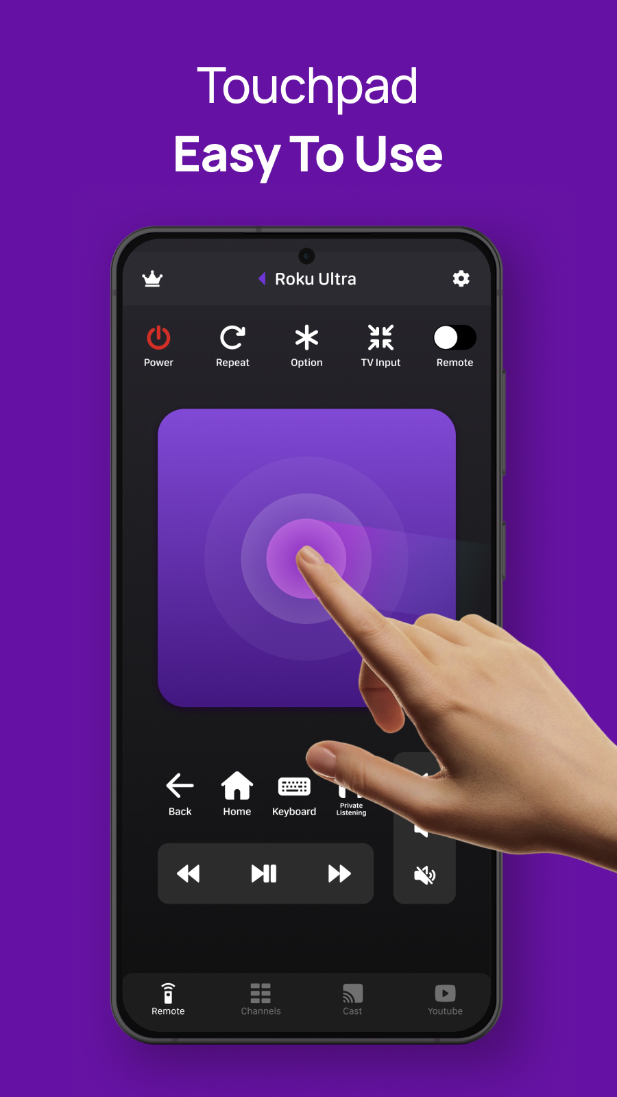 اسکرین شات 4 برنامه Roku Remote Control: TV Remote
