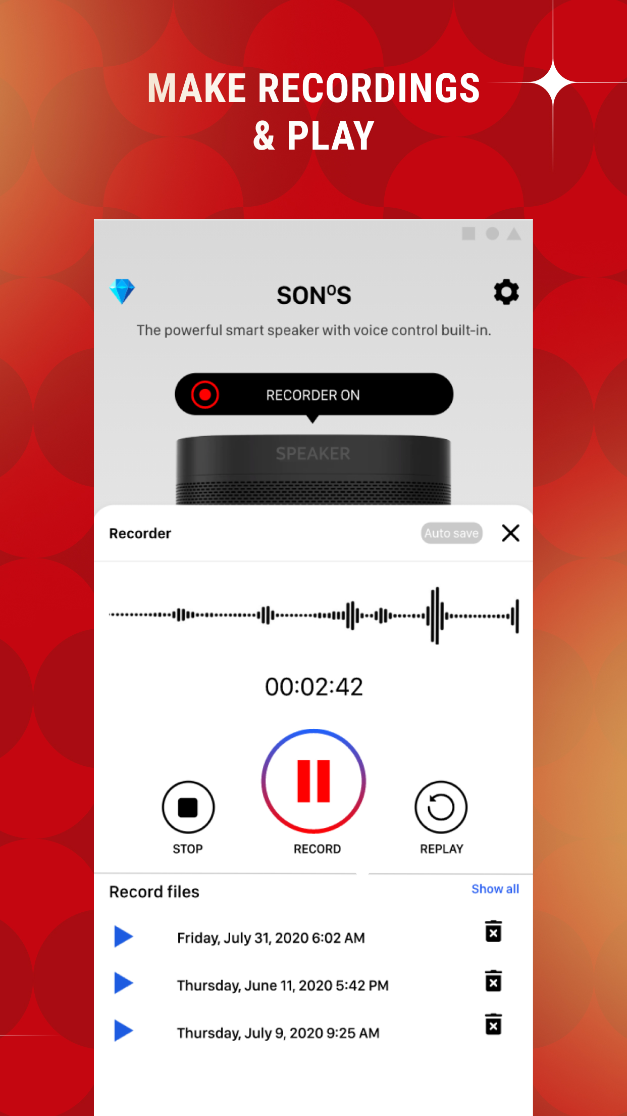 اسکرین شات برنامه Sono S1, S2 Speaker Controller 3