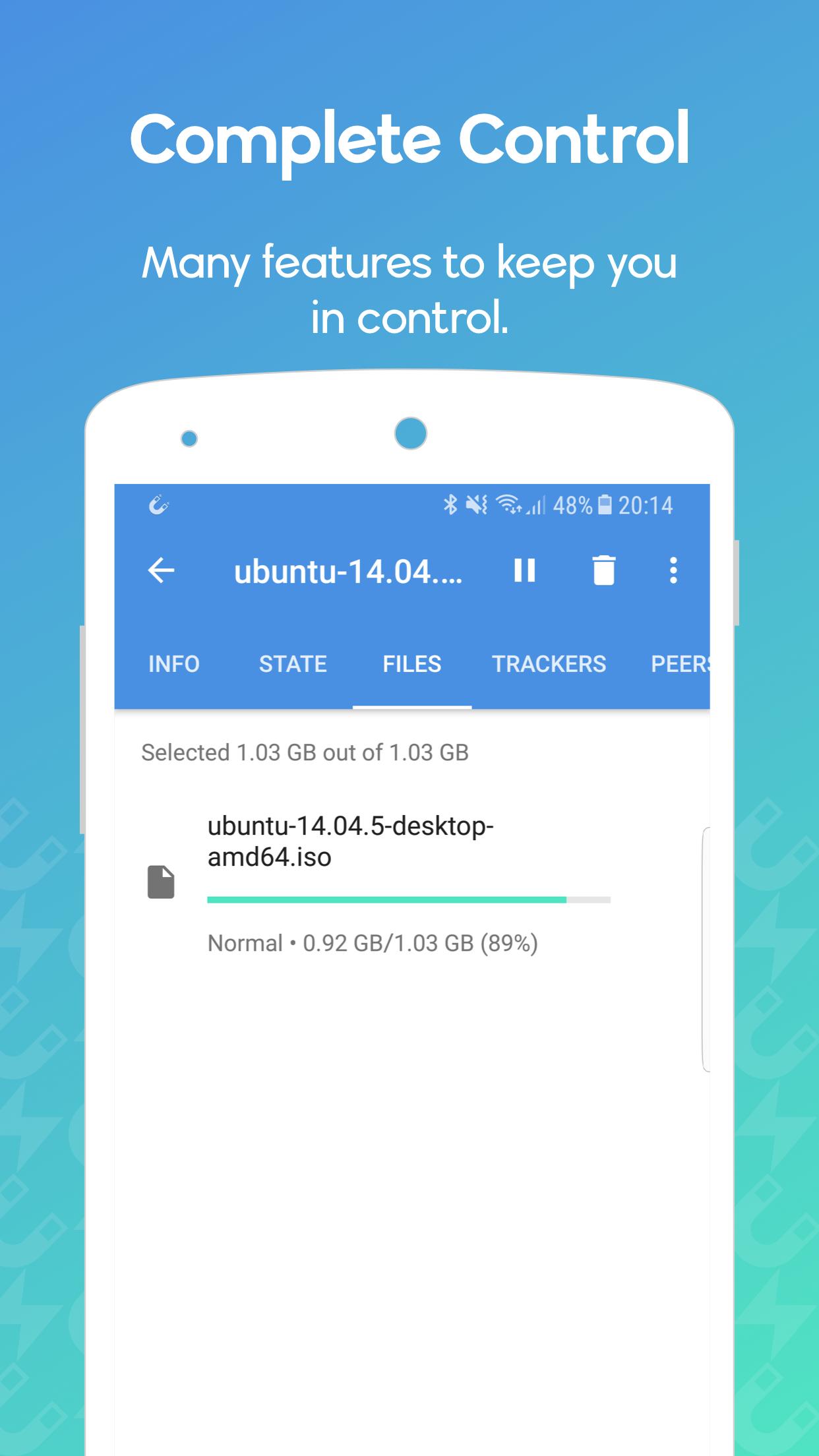 اسکرین شات 3 برنامه WeTorrent - Torrent Downloader