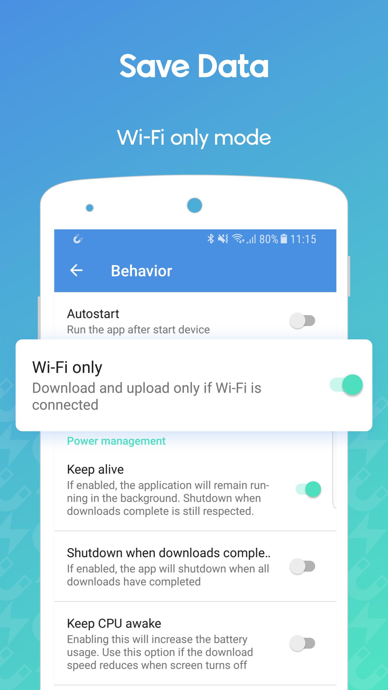 اسکرین شات 4 برنامه WeTorrent - Torrent Downloader