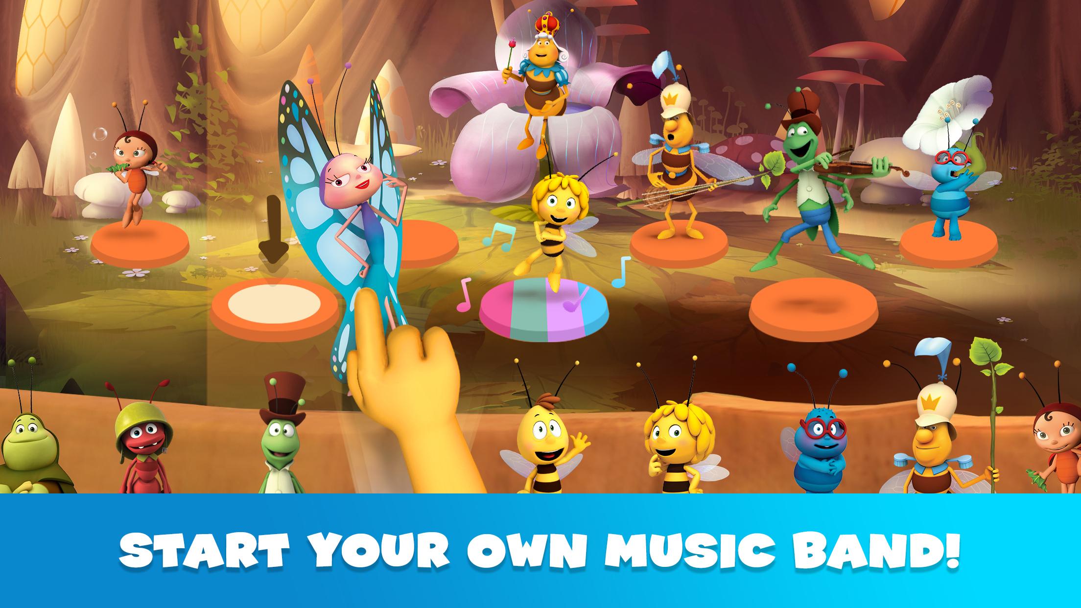 اسکرین شات 1 بازی Maya The Bee: Music Band Acade