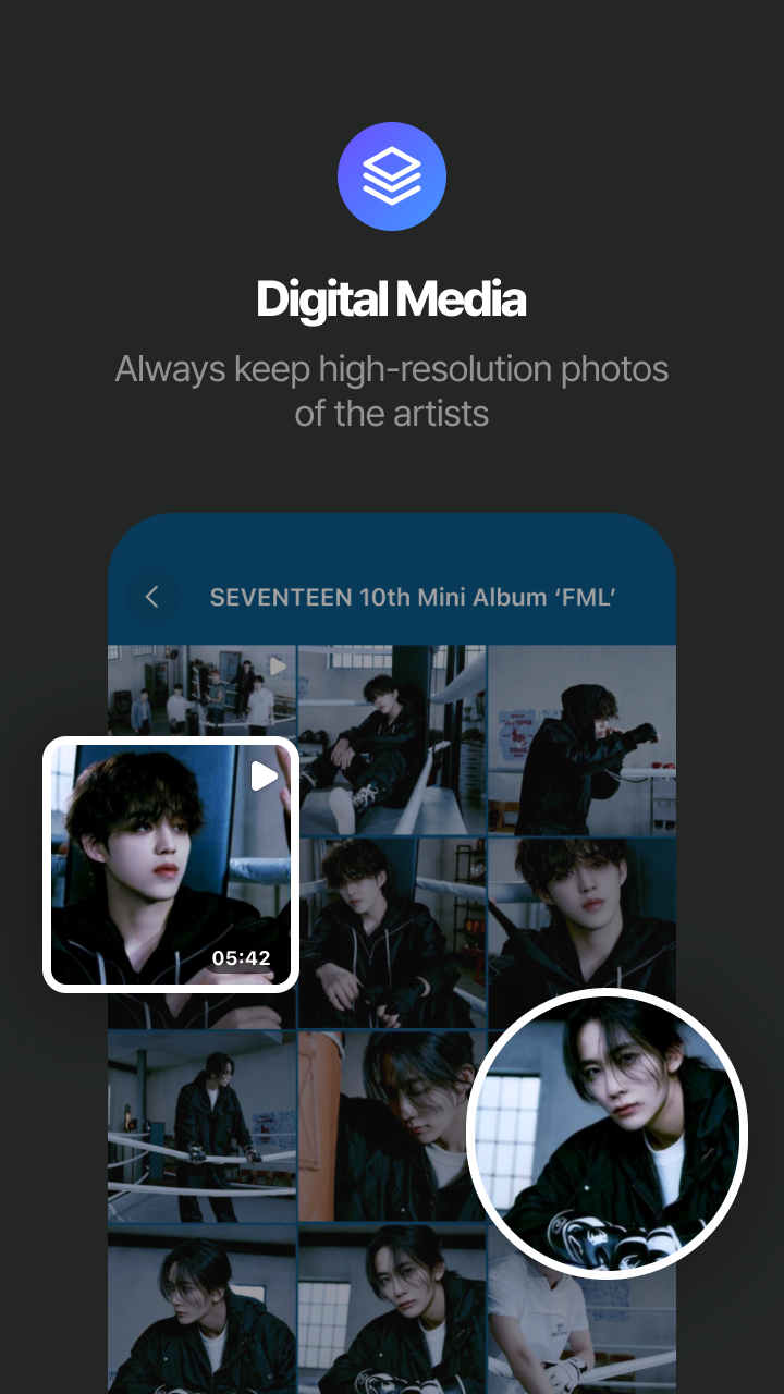 اسکرین شات 6 برنامه Weverse Albums