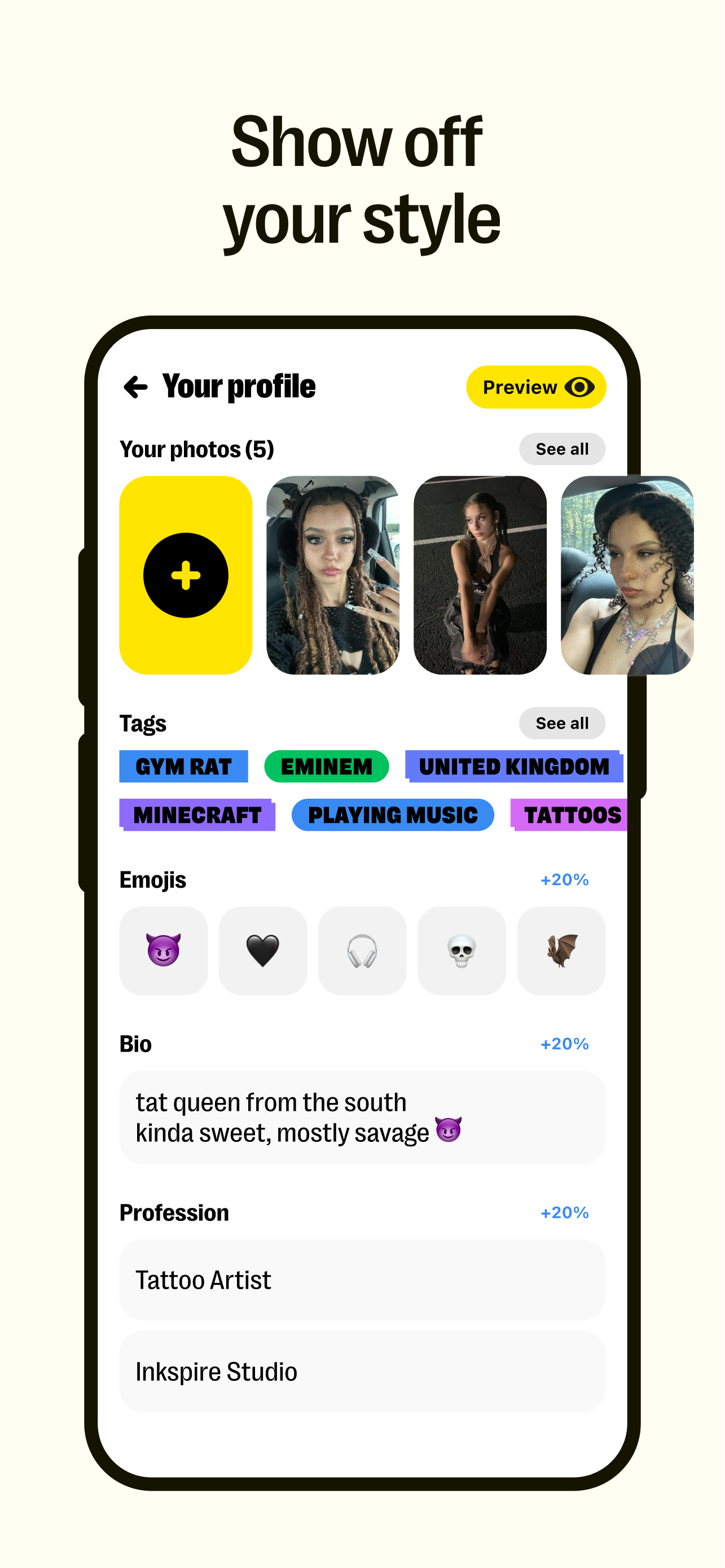 اسکرین شات 4 برنامه Yubo: Make friends & chat now
