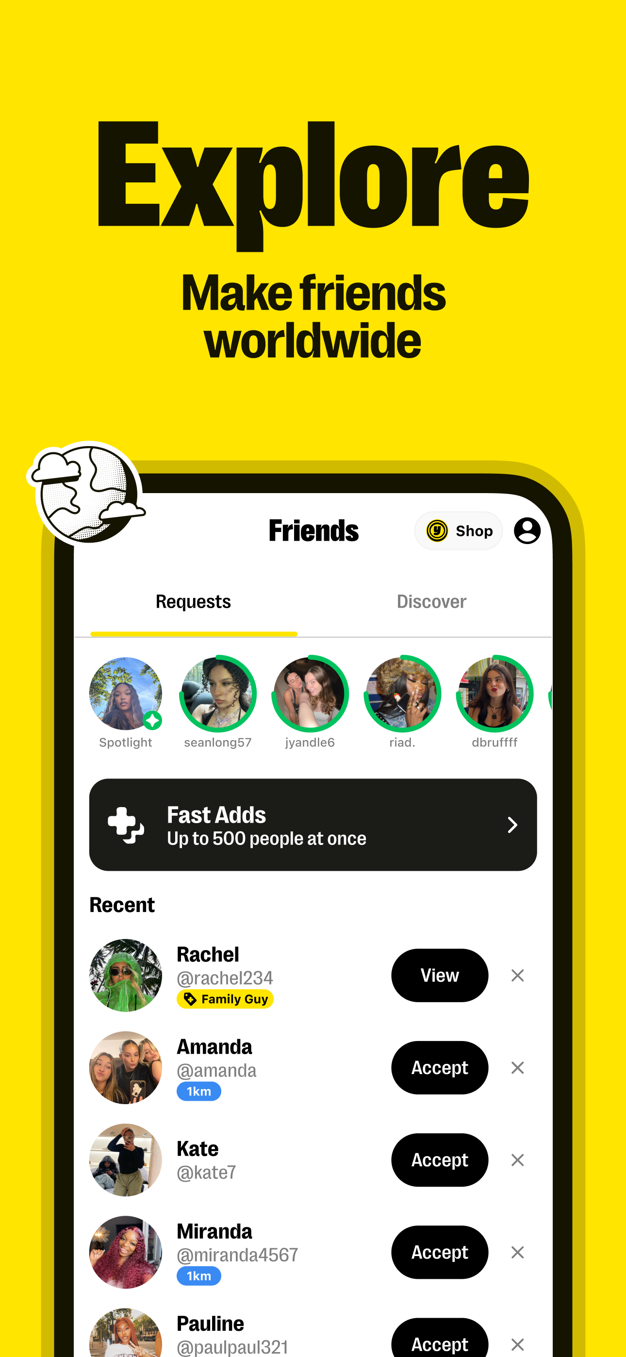 اسکرین شات برنامه Yubo: Chat, Make Friends 4