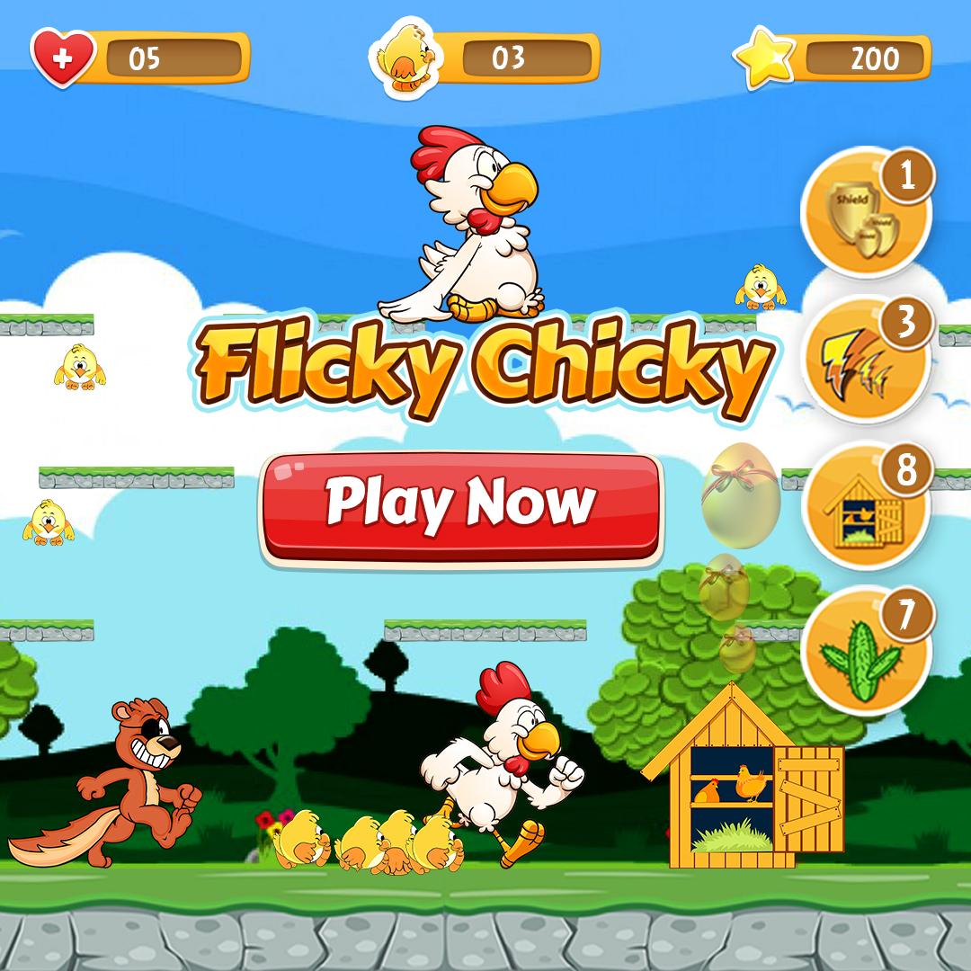 اسکرین شات 1 بازی Flicky Chicky