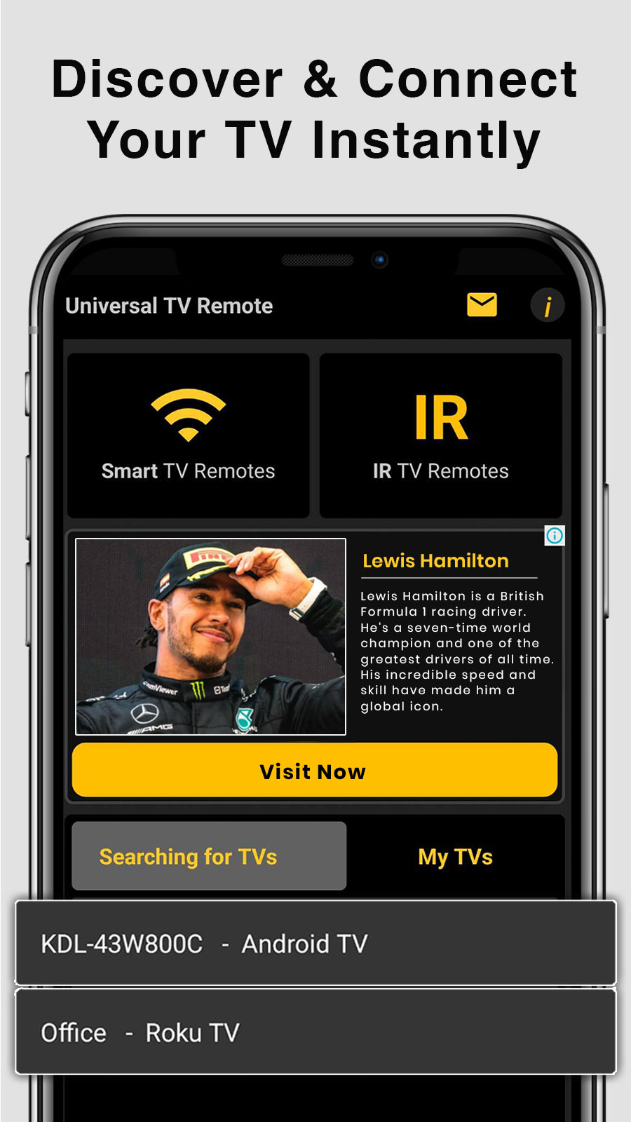 اسکرین شات 2 برنامه Universal TV Remote Control