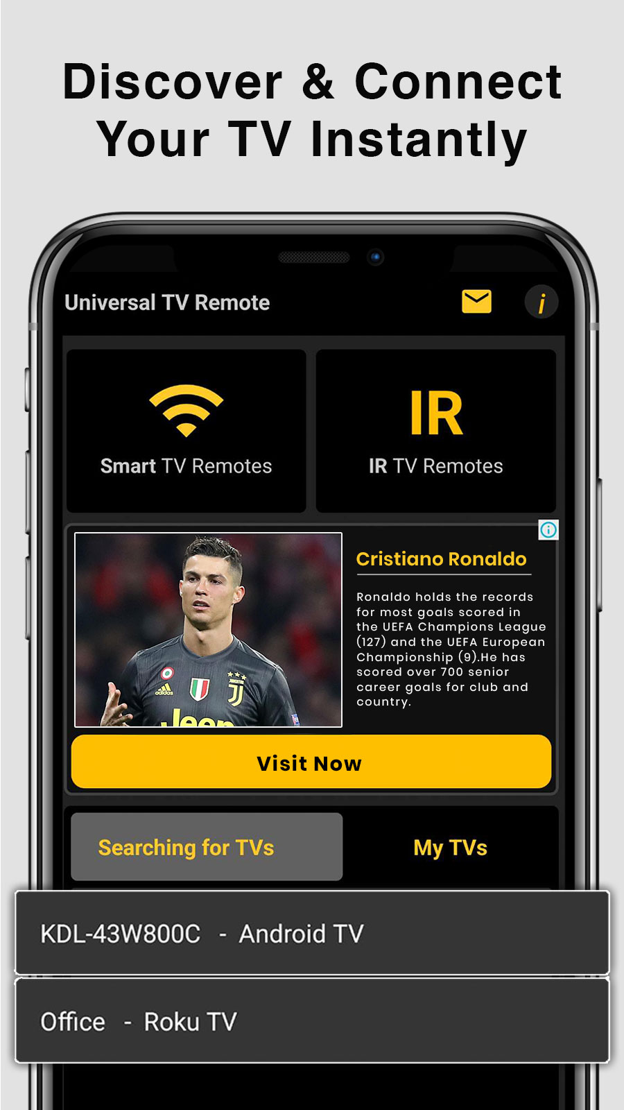 اسکرین شات 4 برنامه Universal TV Remote Control