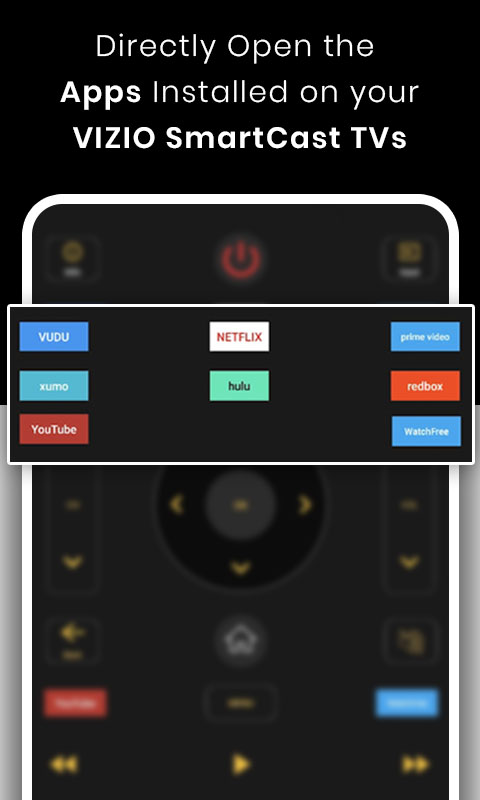 اسکرین شات 3 برنامه Vizio Smart TV Remote
