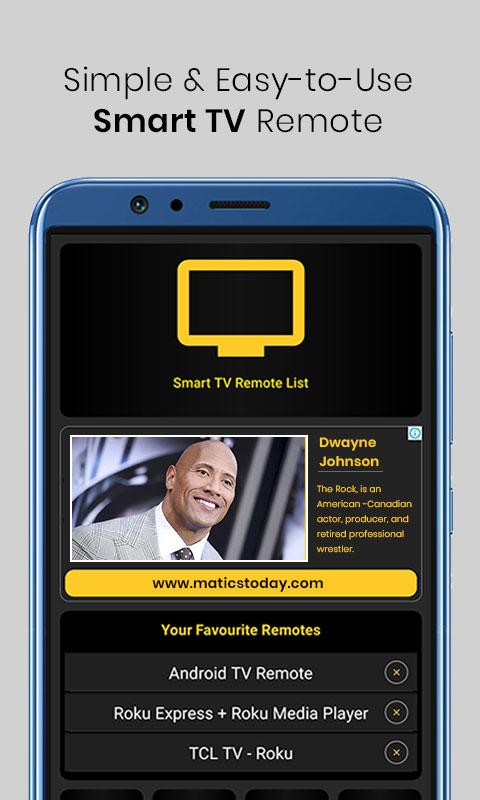 اسکرین شات 1 برنامه Smart TV Remote Control