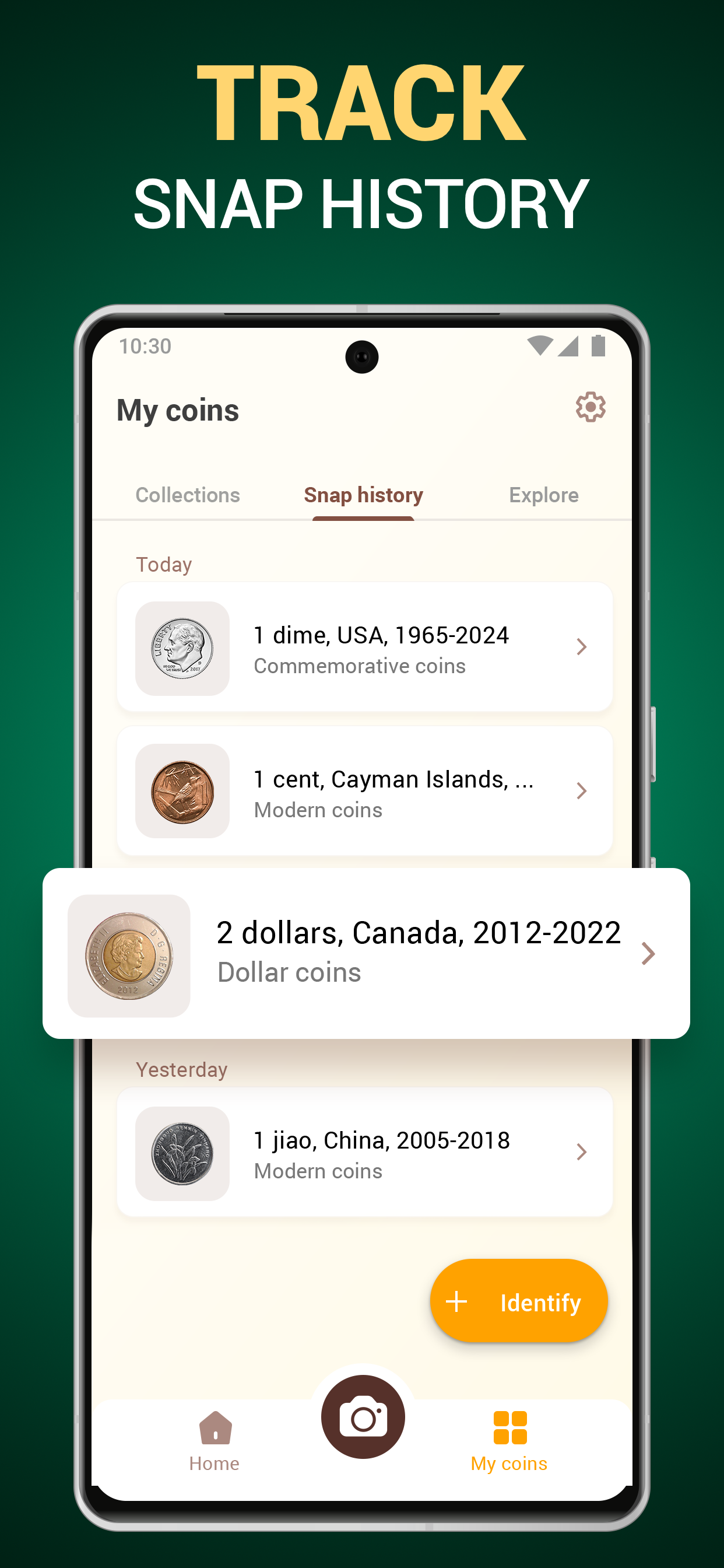 اسکرین شات 6 برنامه Coin ID - Coin Identifier