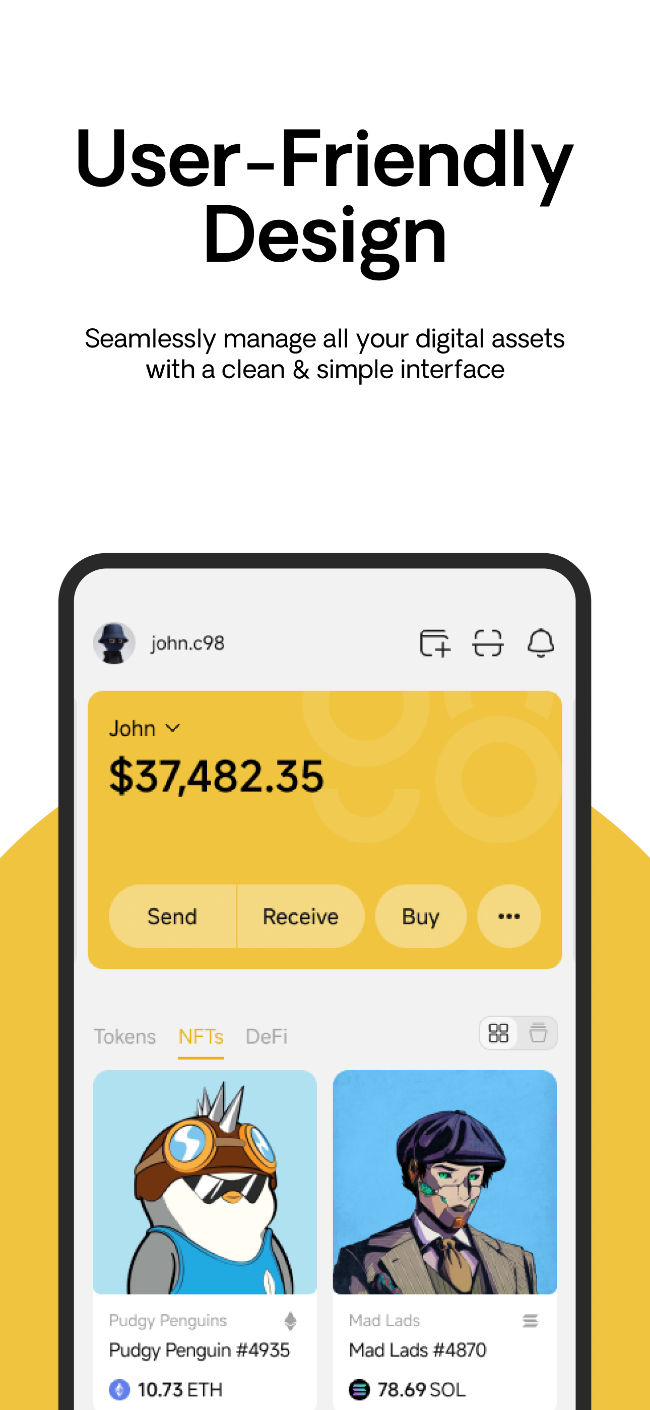 اسکرین شات 3 برنامه Coin98 Super Wallet