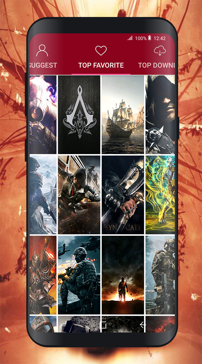 اسکرین شات 2 برنامه Wallpaper for Gamers 4K