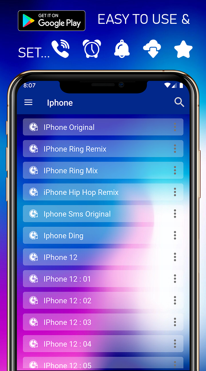 اسکرین شات 1 برنامه Ringtones for iPhone