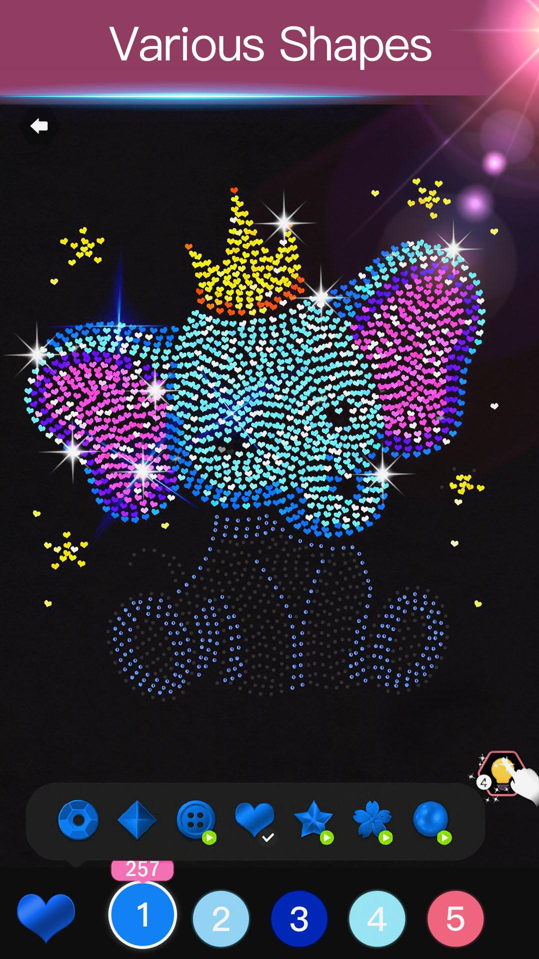 اسکرین شات 1 بازی Diamond Coloring - Sequins Art