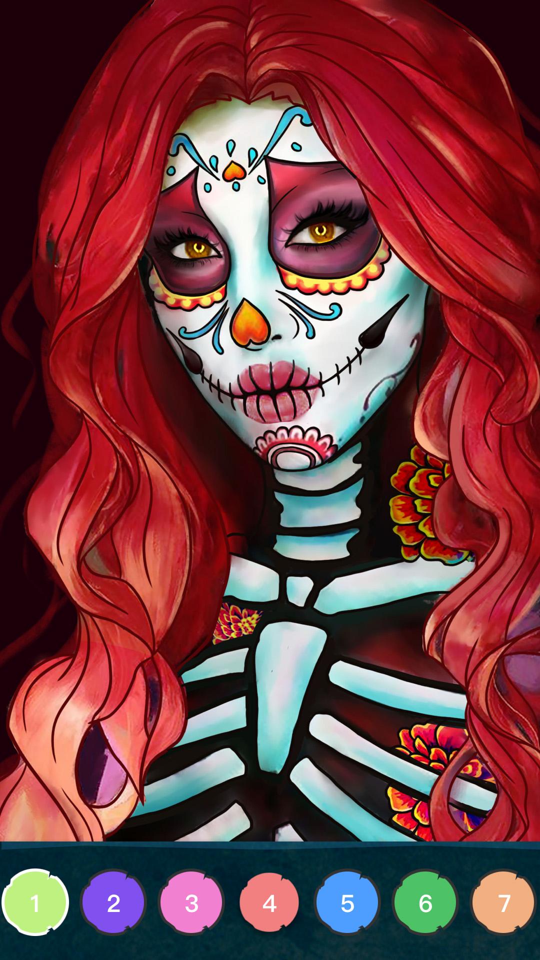 اسکرین شات 4 بازی Zombie Coloring - Color by Num
