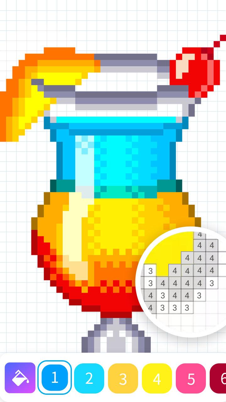 اسکرین شات 2 برنامه Pixelz - Color by Number Pixel