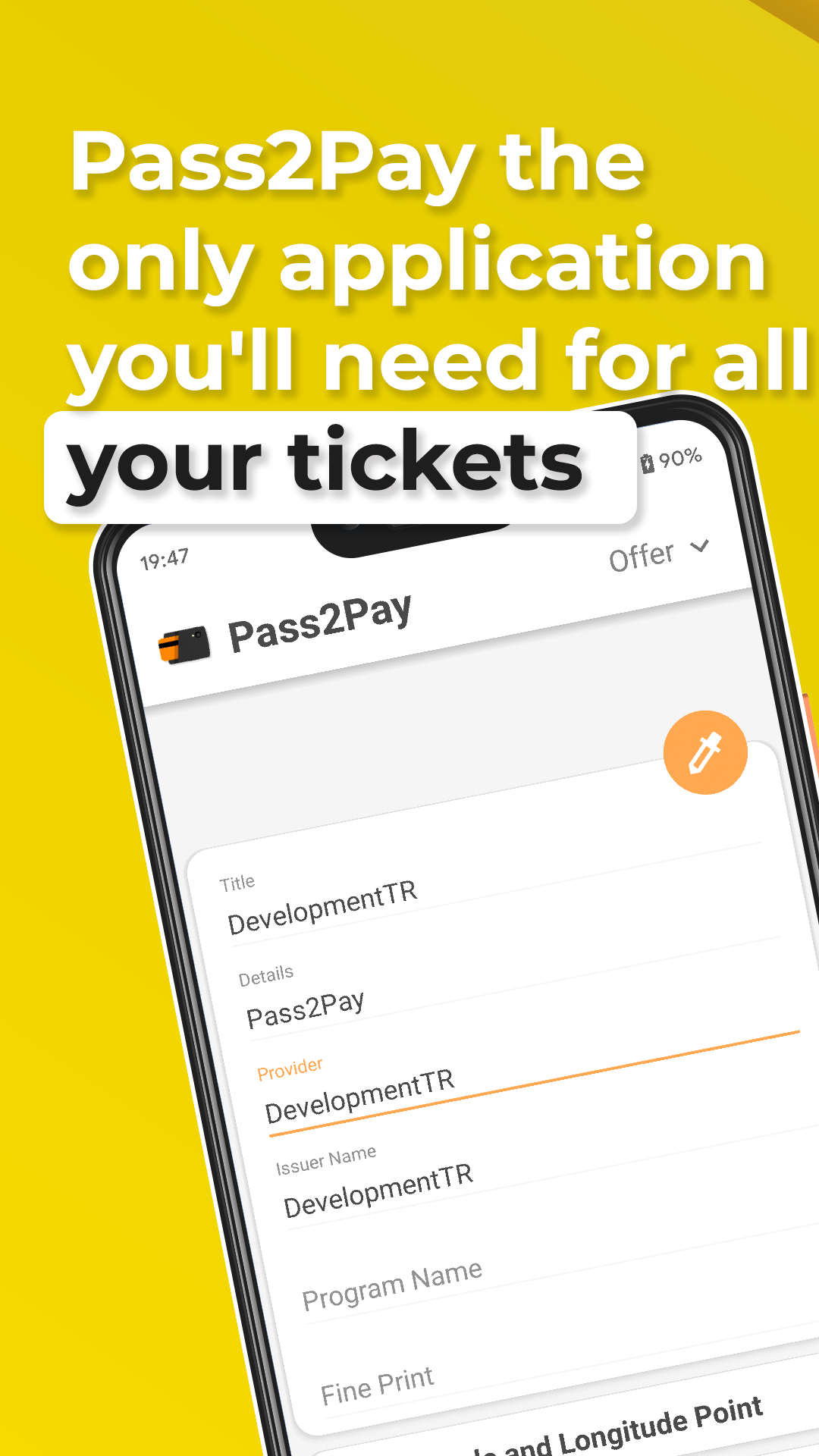 اسکرین شات 1 برنامه Pass2Pay